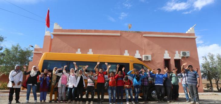 التبرع بحافلات مدرسية لصالح مدرسة عبد الرحمن الناجي - ورزازات  - 2016